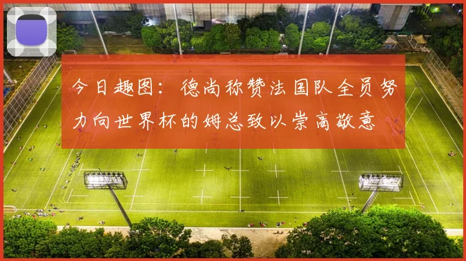今日趣图：德尚称赞法国队全员努力向世界杯的姆总致以崇高敬意